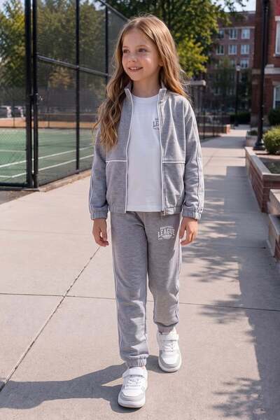 Fulla Moda League Printed Zippered 3-Piece Girls' Set