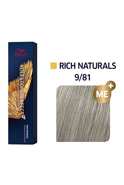 Wella Professionals Koleston Perfect Me+ Rich Naturals 9/81 - Ανοιχτό Ξανθό Π...