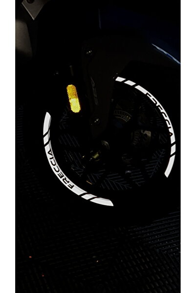 Banxtre 8 Pieces Wheel Rim Strip Sticker Set Glowing with Reflector Flash for...