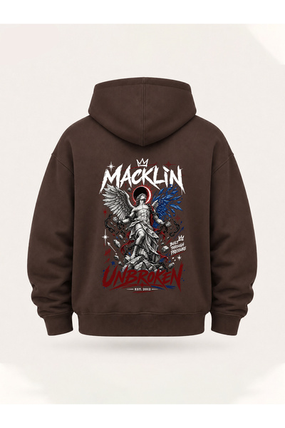 macklin Unisex Γυναικεία Ανδρικά Φούτερ με κουκούλα με στάμπα κειμένου Unbrok...