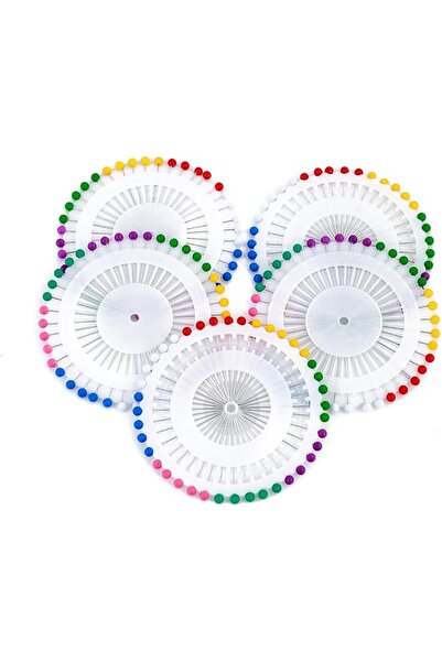 Lawazim Pearl Needle-5 Pieces- Sharp End Smooth Gliding Precise Multicolour P...