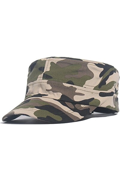Generic Brand Șapcă militară din denim, mărimea 54/58, camuflaj, unisex, șapc...