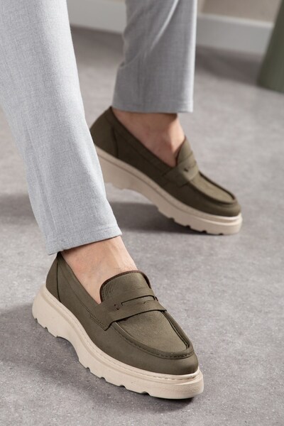 maximoda Genuine Leather, Thick Sole, Inner and Outer Leather, Nubuck, Stitch...