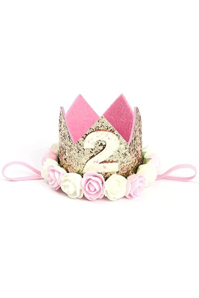 ELECDON Baby Princess Tiara Crown, Baby Girls Kids 2st Birthday Hat Decoratio...