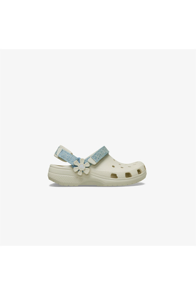 Crocs Classic Flower Backstrap Children's Cream Color Slippers
