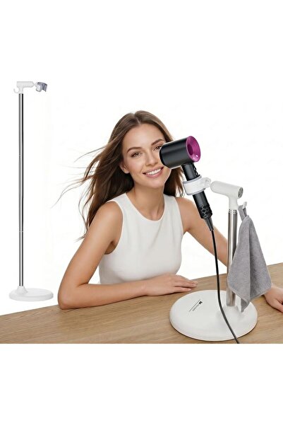 GENERAL Hands Free Hair Dryer Holder Floor Stand, Adjustable Height (17.2"-51...