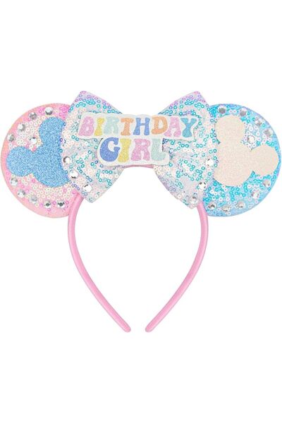KASTWAVE Mouse Ears Headband for Girls, Cute Mini Mouse Ears Headband, Perfec...
