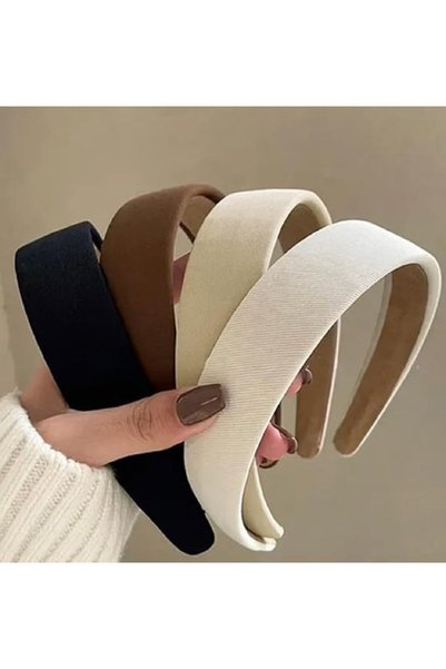KASTWAVE 4PCS Non-Slip Headbands for Women, 1 Inch Wide Elastic Hair Bands wi...