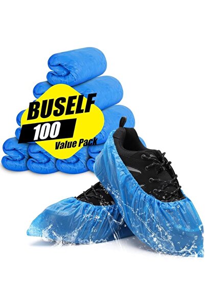 GENERAL Buself Shoe Covers Disposable Non Slip for Indoors 100 Pack(50 pairs)...