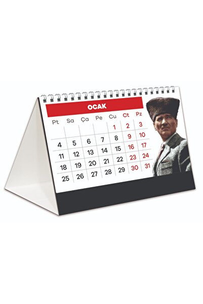 Halk Kitabevi 2027 Atatürk Spiralli Masa Takvimi