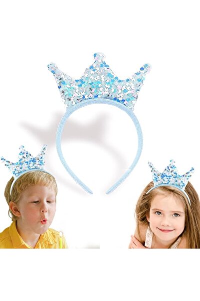 KASTWAVE Princess Crown Headband, Glitter Sequin Crown Headband, Women & Girl...