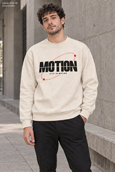 caddekombin Men's Motion City in Motion Written Crew Neck Casual Regular Fit ...