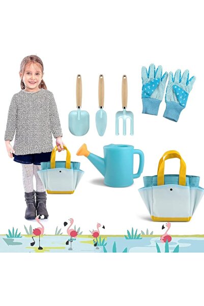 AZONEE 6Pcs Kids Garden Outdoor Tool Set, Children's Garden Hand Tools Fun To...