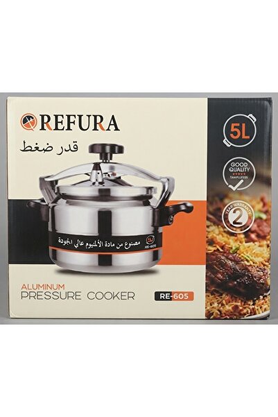 REFURA قدر ضغط ألمنيوم ريفورا، سعة 5 لتر، موديل RE-605