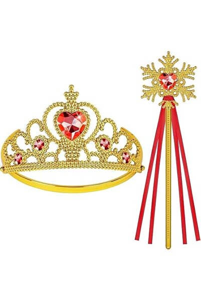 TERRIFI Princess Crown Tiara and Wand, Princess Dress Up Accessories, Toddler...