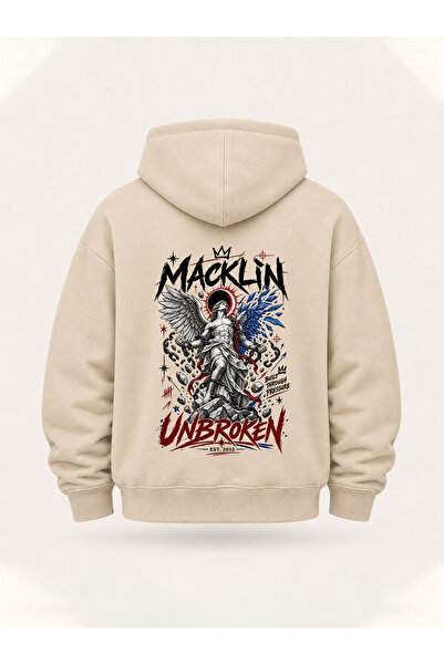 macklin Unisex Γυναικεία Ανδρικά Φούτερ με κουκούλα με στάμπα κειμένου Unbrok...