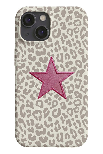 farifra iPhone 13/14 Uyumlu Desenli Silikon Lansman Telefon Kılıfı -M045KREM.png