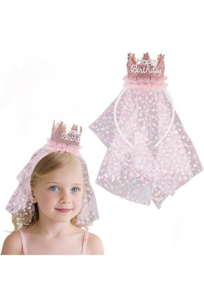 KASTWAVE Birthday Girl Crown Headband for Girls, Princess Tiara Headband with...