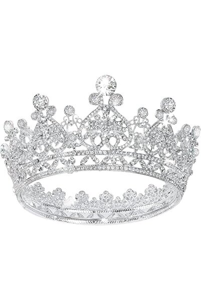 KASTWAVE Tiara Crown, Crystal Birthday Queen Baroque Wedding Crown, Gold Crys...