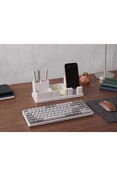 taika 3'lü Altlık Masaüstü Seti - 3'lü Altlık+Telefon Tutucu+Kalemlik+Post-it Tutucu
