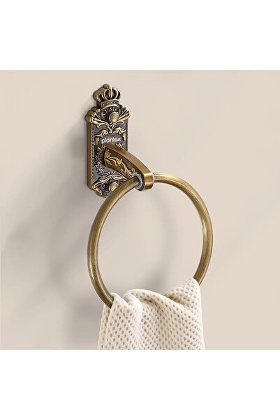 plantex حامل مناشف/مناديل عتيق الطراز - علاقة ألومنيوم/إكسسوارات حمام (اللون ...