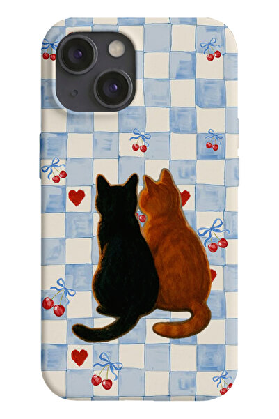 farifra iPhone 13/14 Uyumlu Desenli Silikon Lansman Telefon Kılıfı -K741BEBE.png