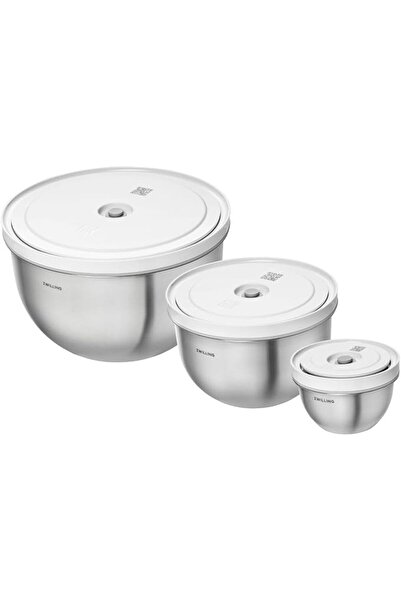 ZWILLING Fresh & Save BOWLS Vacuum bowl set S/M/L / 6-piece, stainless steel,...