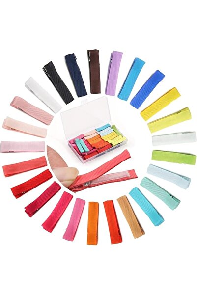 GENERAL 50 Pcs Toddler Baby Hair Clips, 5cm Baby Fully Lined DIY Alligator Ha...