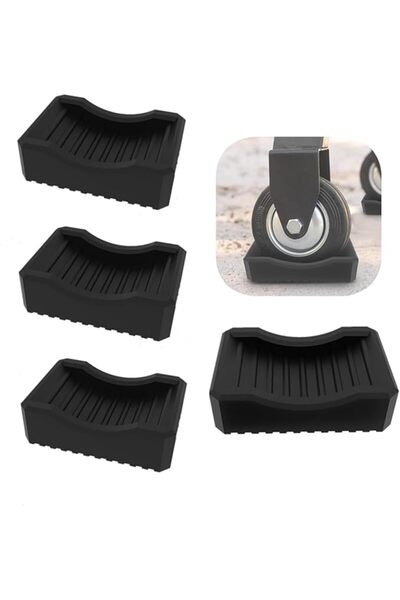 Tazweeq 4 Pack Grill Leveling Kit with Anti Slip Foot Pads, Stabilizer Caster...
