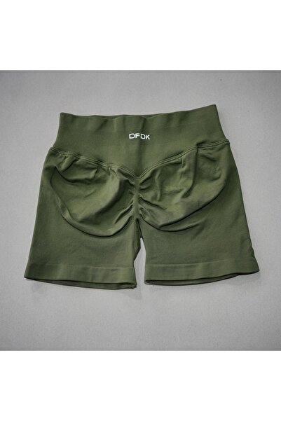 Choice XS（old） olive green DFDK Women High Waist Yoga Shorts Scrunch Butt Lif...