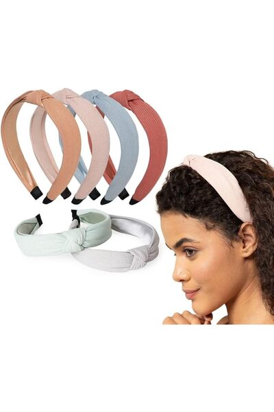 Radhu & Kabby Headband for Women | Plain Turban Hair bands | Fashion Cross Kn...