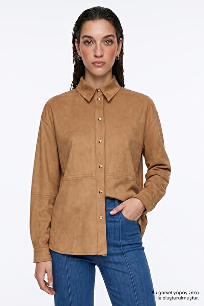 Exquise Long Sleeve Snap Button Regular Shirt
