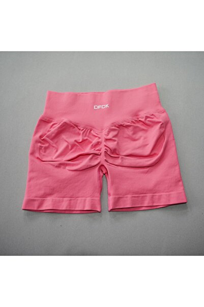 Choice XS（old） wine red DFDK Women High Waist Yoga Shorts Scrunch Butt Lift W...