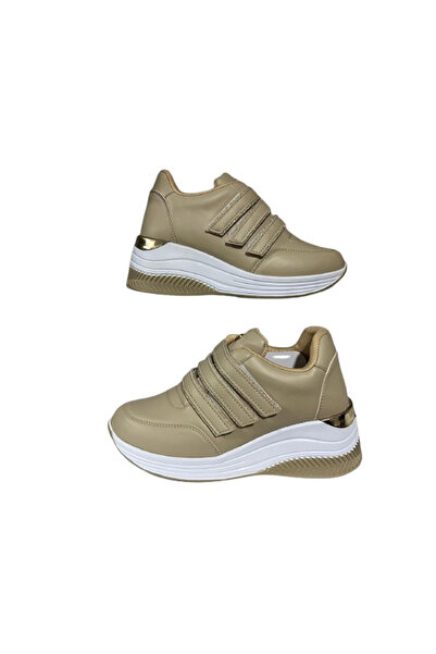 Paye Payem Shoes Women's Hidden Heel Velcro Sneaker Daily Comfortable Sports ...