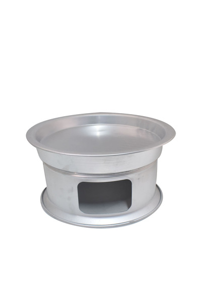 Generic Plain Metal Kunafa Warmer, 33 cm size