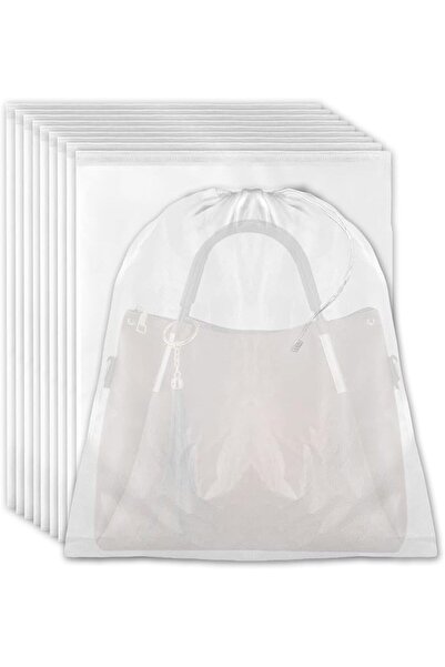 KASTWAVE Handbag Dust Bags with Drawstring, Non-Woven Purse Dust Covers for S...