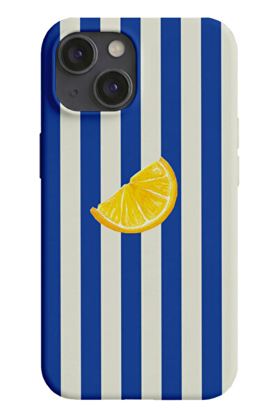 farifra iPhone 13/14 Uyumlu Desenli Silikon Lansman Telefon Kılıfı -K715BEYAZ...