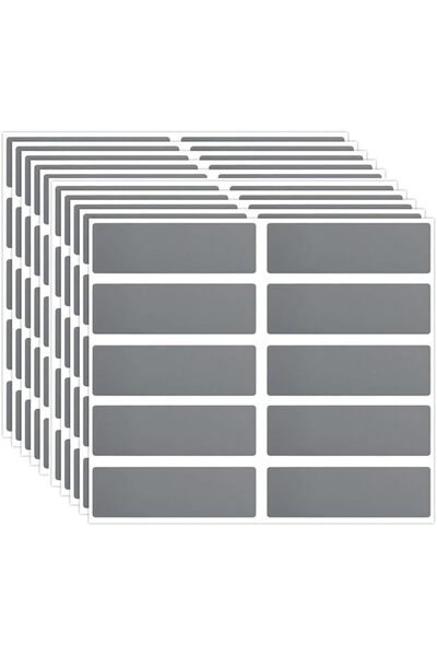 Generic 200Pcs Scratch Off Stickers Labels, 0.6 x 1.9 inch Rectangle Self-Adh...