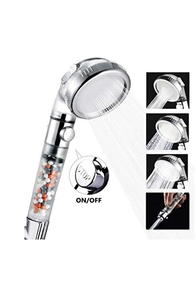 Generic 3 Modes High Pressure Handheld Shower Head with Mineral Anion Filter ...