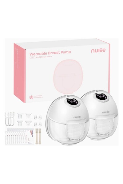 Nuliie S32 Electric Portable Breast Pump Set of 2, Hands-Free and Silent Design