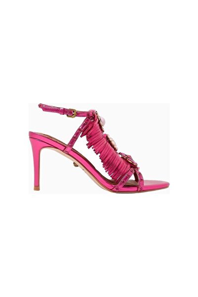 Kurt Geiger Jewel Fringe 90 Luxury Heeled Leather Sandals
