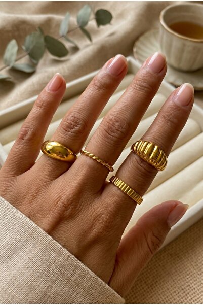 Ervalina 4-Piece Basic Ring Set