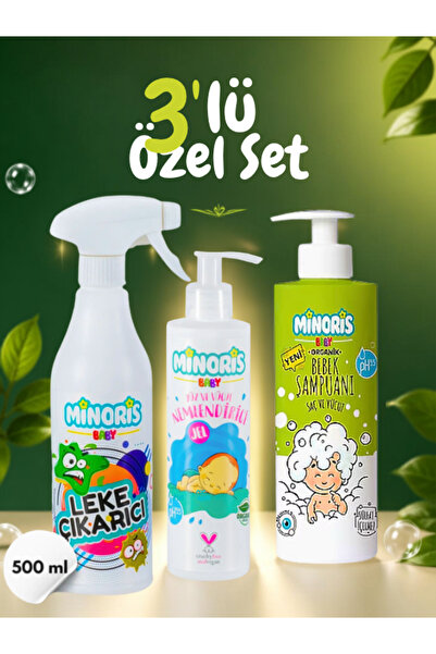 Minoris Baby Organik Leke Çıkarıcı 500ml & VE Baby Organik Saç Ve Vücut Şampu...