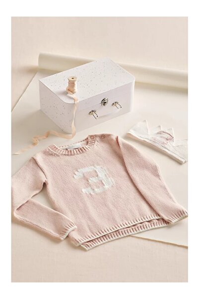 THE WHITE COMPANY Organic Cotton Blend Girl's 3Rd Birthday Sweatshirt and Cro...