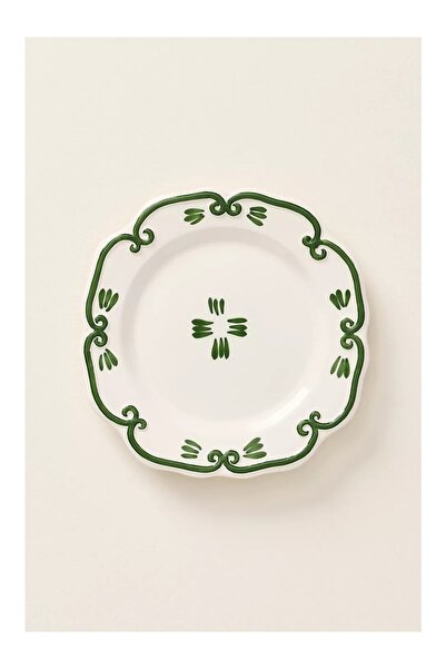 Anthropologie Vanessa Italian Ceramic Dessert Plate Set of 4