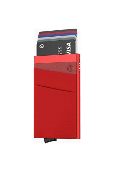 VULKIT Rfid Protected Mini Unisex Card Holder Wallet with Coin Compartment