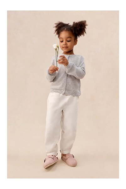 THE WHITE COMPANY Pure Cashmere Openwork Baby Girl Cardigan