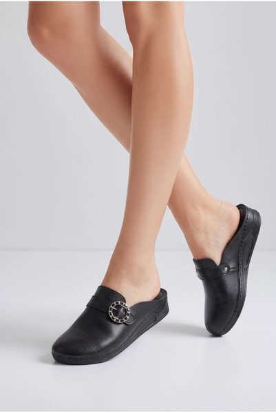 Alphus Serra Closed Front Flat Sole Women's Slippers