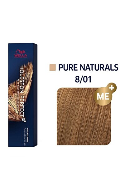 Wella Professionals Koleston Perfect Me+ Pure Naturals 8/01 - Ανοιχτό Ξανθό Σ...
