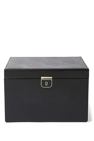 Wolf Palermo Large Leather Jewelry Box with Mirror and Lock 29X22X22,9 cm